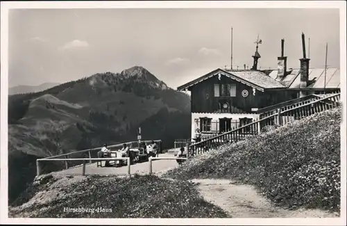 Ansichtskarte Lenggries Partie am Hirschberg-Haus 1932 