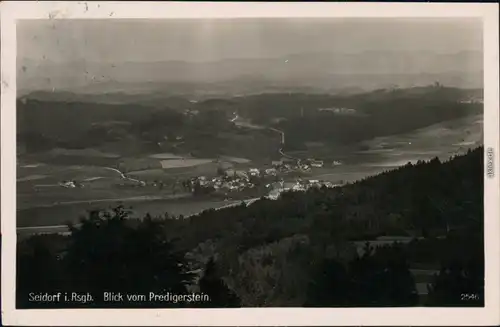 Ansichtskarte  Seidorf Sosnówka Blick vom Predigerstein Riesengebirge  1929