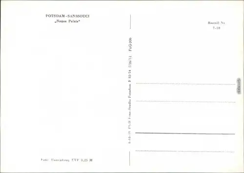 Ansichtskarte Brandenburger Vorstadt-Potsdam Neues Palais 1974