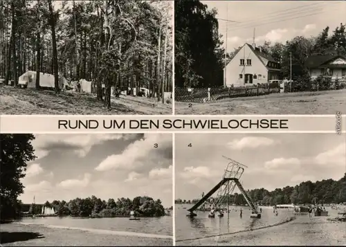 Schwielochsee Zaue, Zeltplatz, Jessern, DJH  Goyatz, Seglerhafen 1975