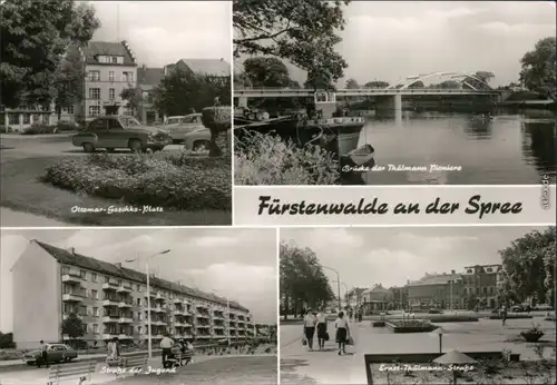 Fürstenwalde  Thälmann Pioniere, Straße der Jugend, Ernst-Thälmann-Straße 1977