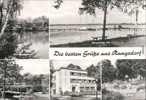 Rangsdorf Am Nymphensee, Rangsdorfer See, Zülowsee, Im Park 1983