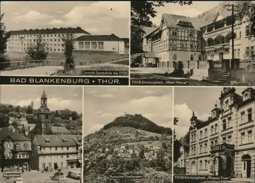Blankenburg (Harz) Zentrale Sportschule, Marktplatz,  FDGB-Erholungsheim   1969