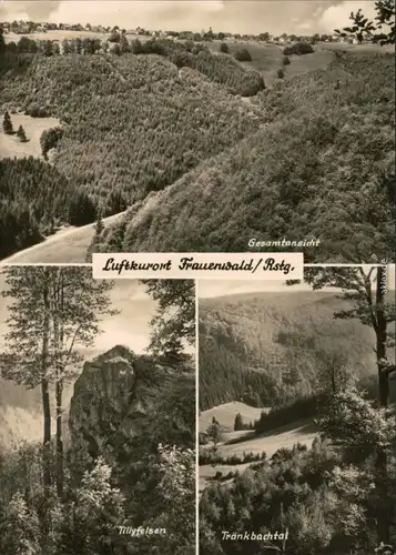 Ansichtskarte Frauenwald Panorama-Ansicht, Tillyfelsen, Tränkbachtal 1970