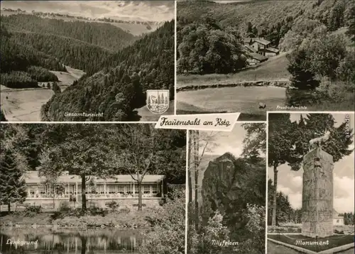 Frauenwald Panorama-Ansicht, Gaststätte Fraubachmühle, Lenkgrund,  1970