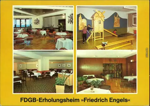 Templin FDGB-Erholungsheim "Friedrich Engels" - Dachcafé,  Klubkeller,   1987
