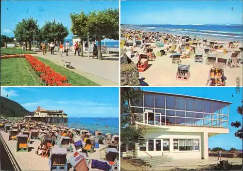 Baabe Göhren - Promenade, Binz - Strand, Sellin - Strand, Baabe - HOG g1978