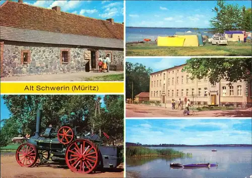 Alt Schwerin Agrarhistorisches Museum - Katenwohnung - Alte Lokomobile 1979
