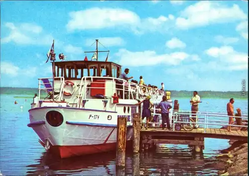 Ansichtskarte Klink (Müritz) FDGB-Ferienobjekt MS Fontane 1979