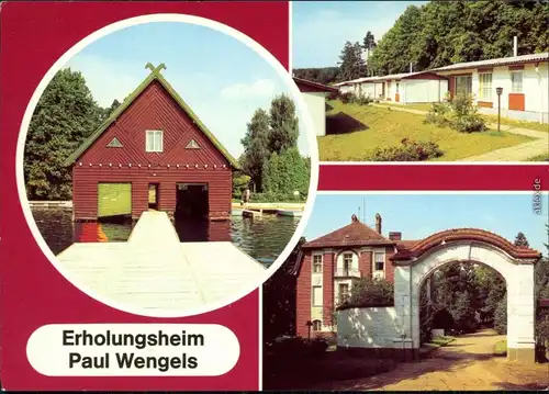 Lychen Erholungsheim Paul Wengels - Bootshaus und Bongalow's 1980