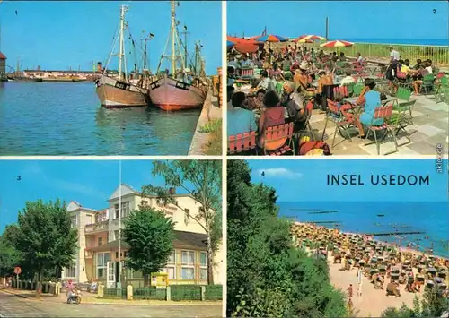 Usedom Karlshagen, Fischerhafen, Trassenheide, Konsum Strandhalle,  g1972