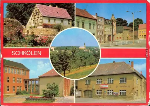 Schkölen Anlage am Schloß, Taubenherd, Polytechnische Oberschule  1980