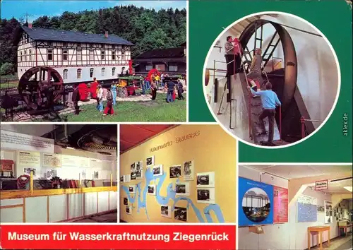 Ziegenrück Saale Museum für Wasserkraftnutzung - Außen- und Innenansicht 1980