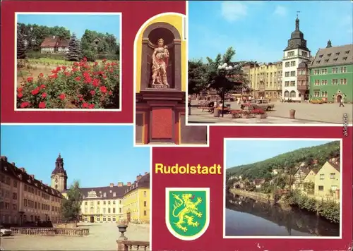 Rudolstadt Volkskundemuseum Thür. Bauernhäuser, Detail am Portal  1981