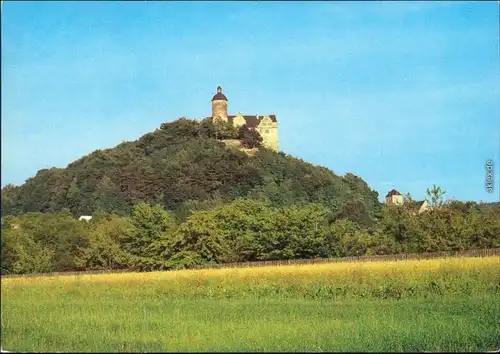 Ansichtskarte Ranis Burg im Sommer 1982