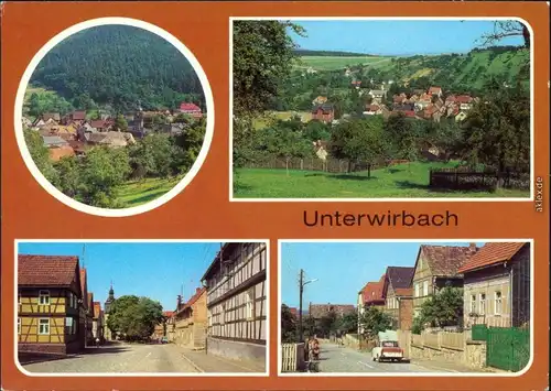 Unterwirbach-Saalfelder Höhe Panorama, Überblick, Ortsmotive 1982