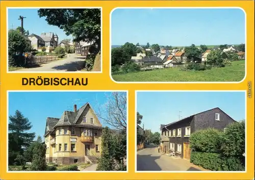 Dröbischau Ortsteil Egelsdorf, Teilansicht, Gaststätte  und Erholung 1987