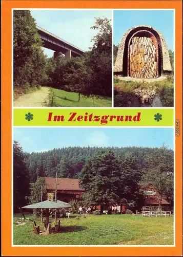 Stadtroda Autobahnbrücke, Pechofen, Waldgaststätte Ziegenmühle 1982