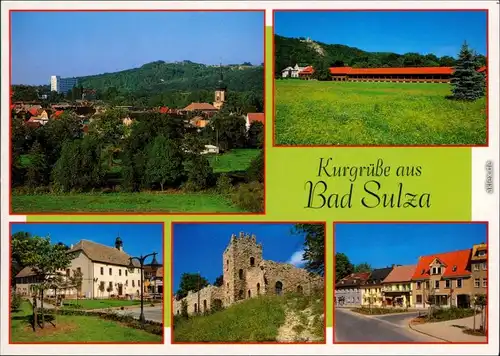 Bad Sulza Blick zu Klinikzentrum und Kirche, Gradierwerk  Untermarkt 1995