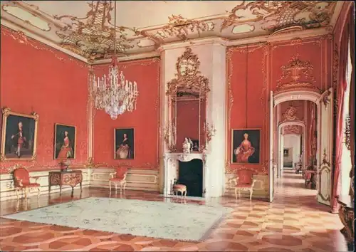 Ansichtskarte Potsdam Rotes Damastzimmer 1971