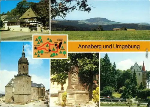 Annaberg-Buchholz Frohnauer Hammer, Pöhlberg,  - Barbara-Uttmann-Brunnen  1988