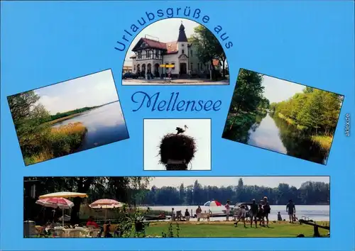 Am Mellensee Gaststätte Landhaus Mellensee, Standbad Kanal  auf Schleuse 1995