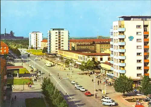 Ansichtskarte Eisenhüttenstadt Stalinstadt (1951-1961) Leninallee 1973