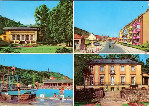 Bad Freienwalde Kurhaus, Beethoven-Straße, Schwimmstadion, Parkrestaurant 1980