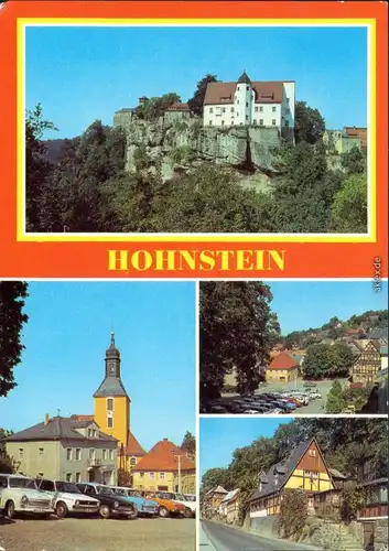Hohnstein (Sächsische Schweiz) Obere Straße, Jugendburg   Marktplatz 1981