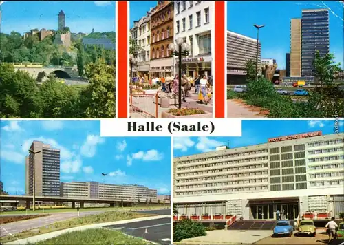 Halle/Saale Klement-Gottwald-Straße, Thälmannplatz, Interhotel g1986