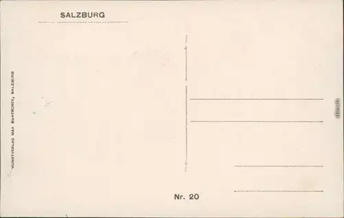 Ansichtskarte Salzburg Blick über die Stadt 1929 