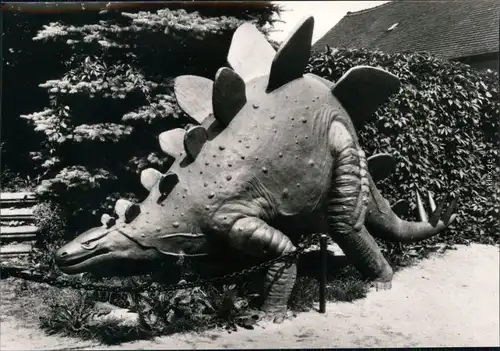 Ansichtskarte Kleinwelka Mały Wjelkow Saurierpark - Stegosaurus 1985 