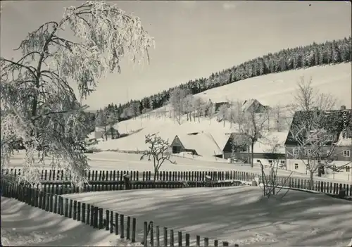 Ansichtskarte Tellerhäuser-Breitenbrunn (Erzgebirge) Wintersportplatz 1966