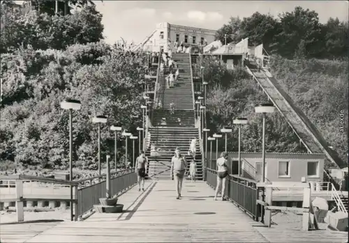 Ansichtskarte Ansichtskarte Sellin Treppe zum Strand 1979