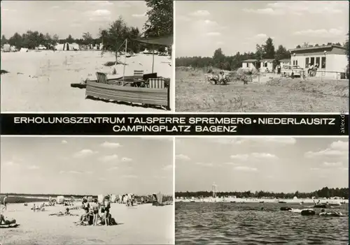 Spremberg Grodk Talsperre - Erholungszentrum - Campingplatz Bagenz 1975 
