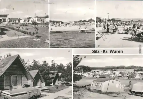 Waren (Müritz) Bungalow-Dorf, Strand, Zeltplatzgaststätte, Zeltplatz C/97 1984