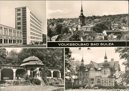 Bad Sulza Bergarbeiter-Sanatorium, Teilansicht, Trinkhalle, Inhalatorium 1980