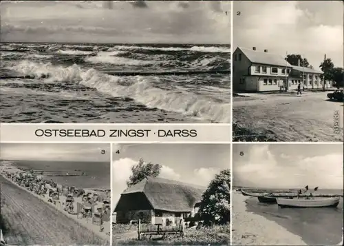 Zingst-Darss Ostseewellen, FDGB-Erholungsheim   Schiffgedecktes Haus 1977