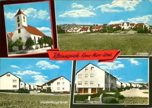 Kleinaspach-Aspach (bei Backnang)   Bengel-Straße, Theodor-Heuss-Straße 1978