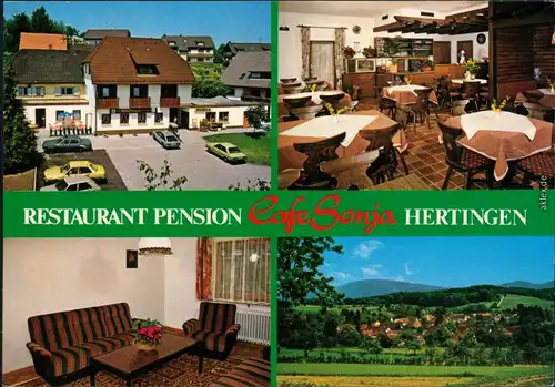 Hertingen (Markgräflerland)-Bad Bellingen Restaurant Pension Café Sonja 1990