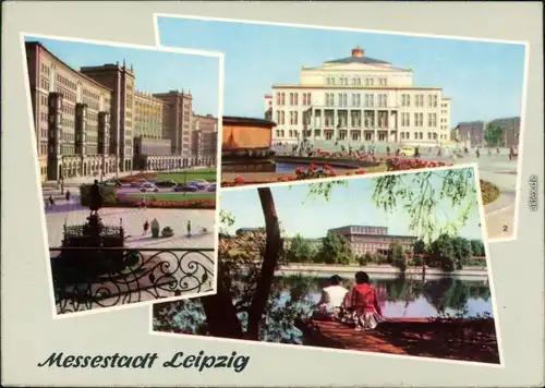 Leipzig Am Ring, Opernhaus und Hochschule für Körperkultur 1963