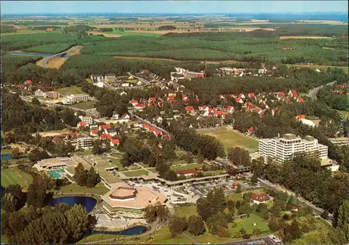 Ansichtskarte Bad Bevensen Luftbild: Kurzentrum 1977