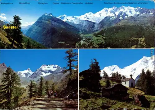 Ansichtskarte Saas-Fee Saastal 1994