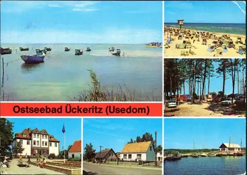 Ückeritz Usedom POS "Ernst-Thälmann", Hauptstraße  Campingplatz Bootshafen g1980