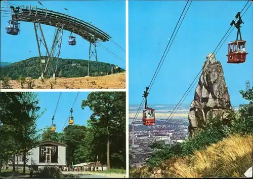 Ansichtskarte Thale (Harz) Personenschwebebahn zum Hexentanzplatz g1976