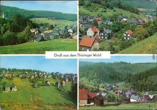  Scheibe-Alsbach, Steinheld, Teilansicht von Katzhütte, Goldisthal 1970