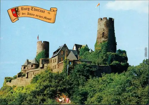 Ansichtskarte Alken (Untermosel) Burg Thurant 1999