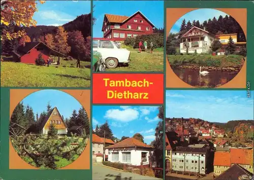 Tambach-Dietharz Bergsteiger am Falkenstein, Berggststätte Ebertswiese  1985