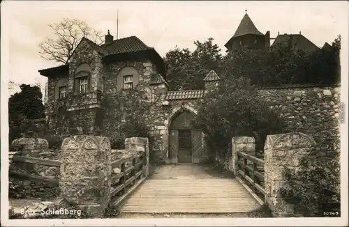Ansichtskarte Brüx Most Burg Hněvín (Landeswarte) 1934