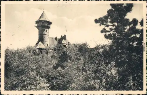 Ansichtskarte Brüx Most Landeswarte (Burg Hněvín) 1932